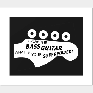 Bass superpower Posters and Art